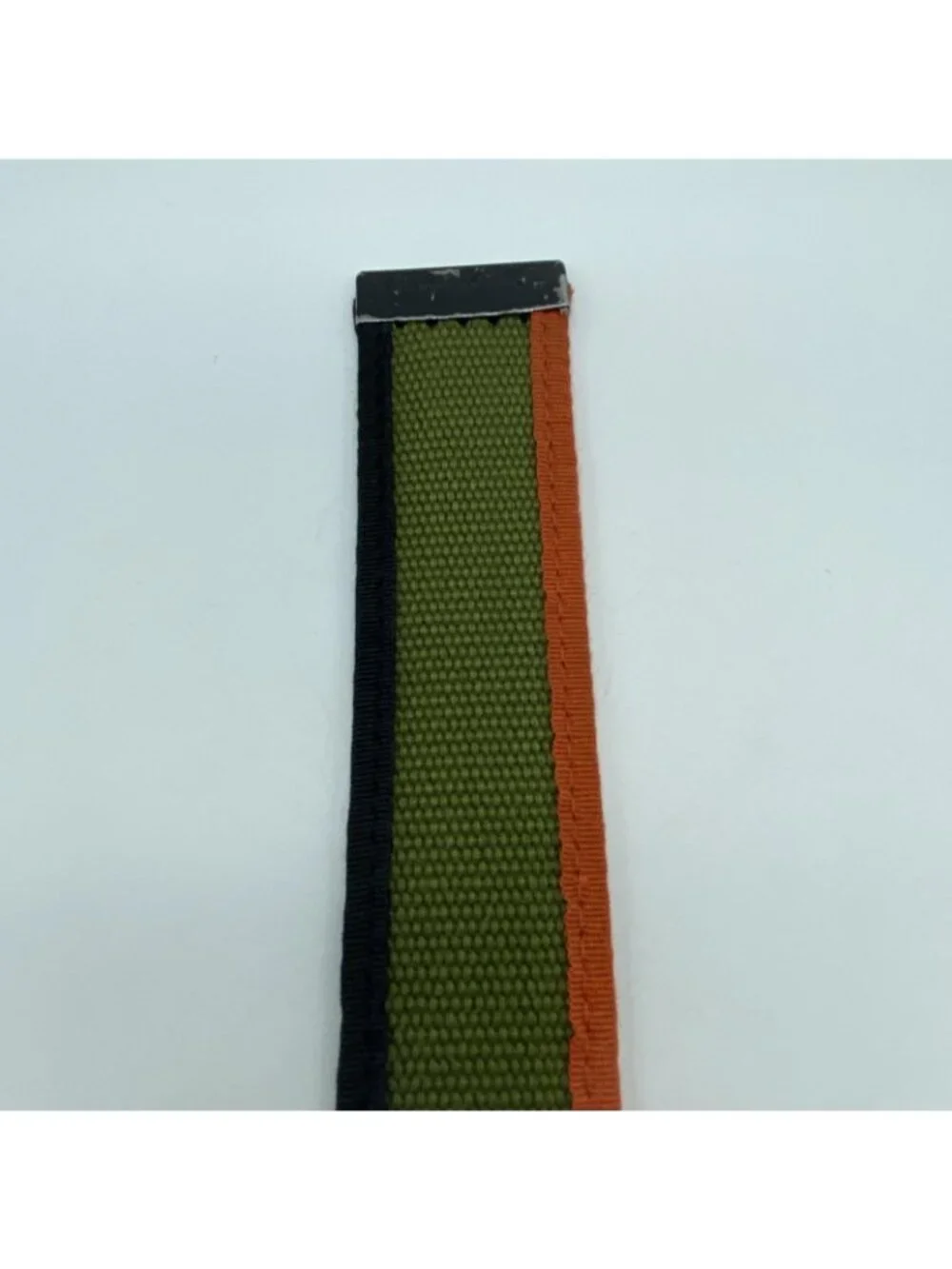 Diamond Green Black Orange Slip Thru Adjustable Belt Men’s Size M